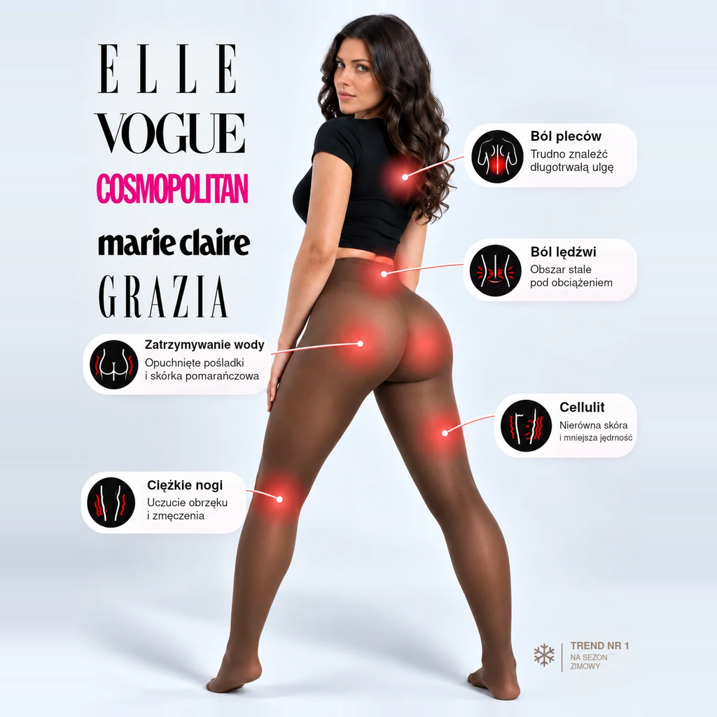 Termiczne legginsy modelujące i wygładzające
